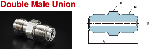 PRIMET Products Metal seal fittings Double Male Union