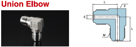 PRIMET Products Metal seal fittings Union Elbow
