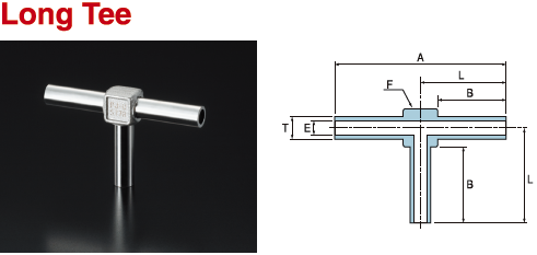 PRIMET Products TBW fittings Long Tee